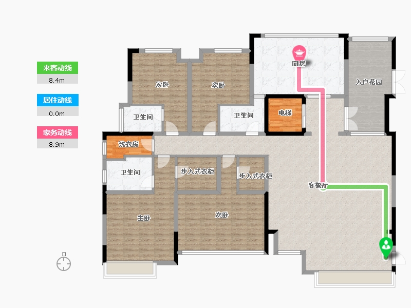 贵州省-贵阳市-弘宇琉森堡-288.00-户型库-动静线