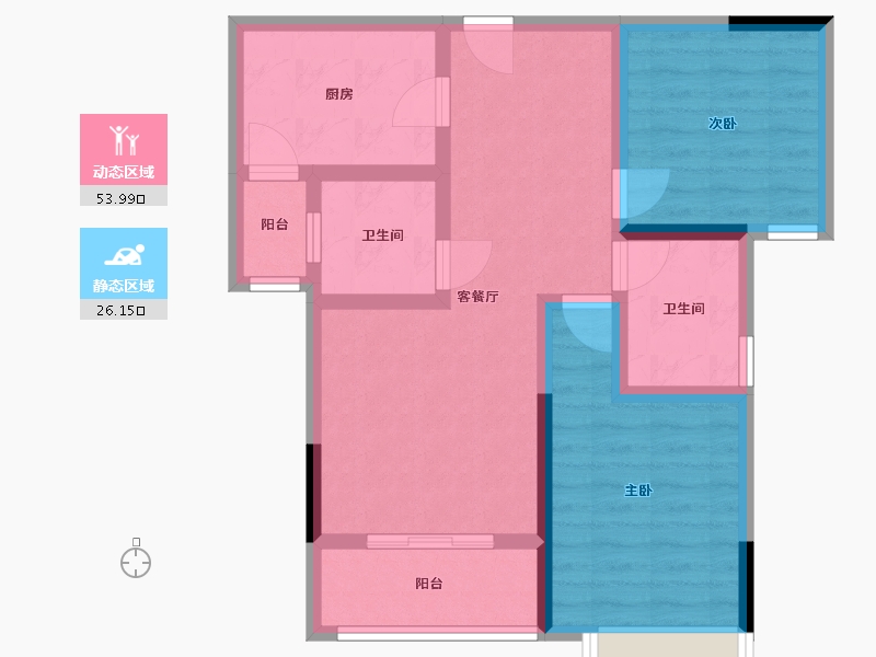 河南省-驻马店市-信合壹号院-70.00-户型库-动静分区