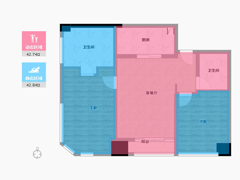 广东省-深圳市-大中华环球金融中心-75.02-户型库-动静分区