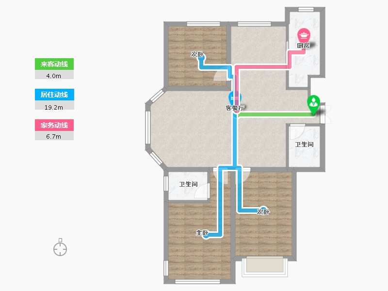 河北省-沧州市-御河新城-91.40-户型库-动静线