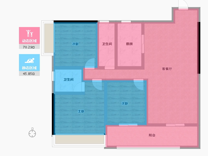 广西壮族自治区-河池市-绿锦华府-102.95-户型库-动静分区