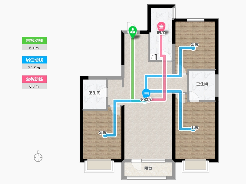 辽宁省-抚顺市-澳海御景苑-100.00-户型库-动静线