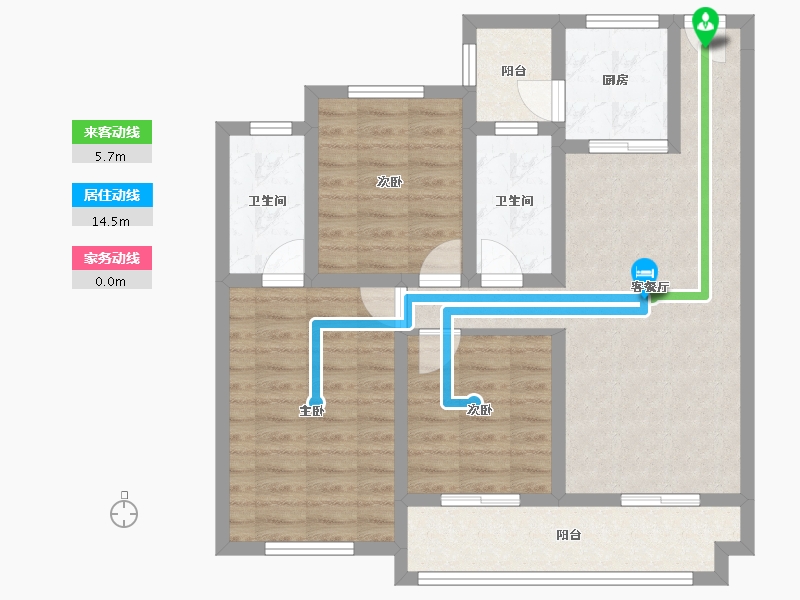 广东省-肇庆市-肇庆·中梁壹号院-84.53-户型库-动静线