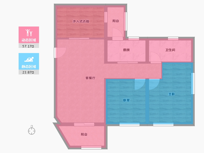 北京-北京市-恒富花园-二期-68.20-户型库-动静分区