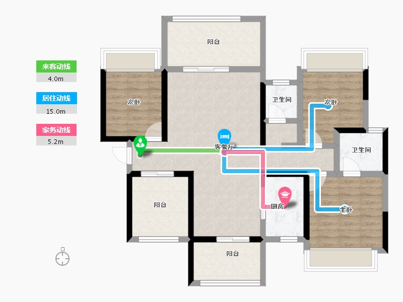 湖南省-永州市-徐福天誉-97.00-户型库-动静线