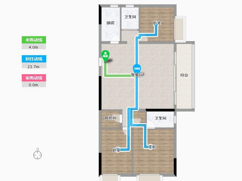 江西省-九江市-德安碧桂园-106.40-户型库-动静线