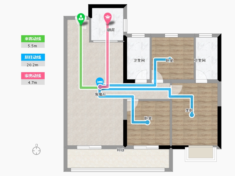 江西省-九江市-通源·柴桑郡-87.20-户型库-动静线