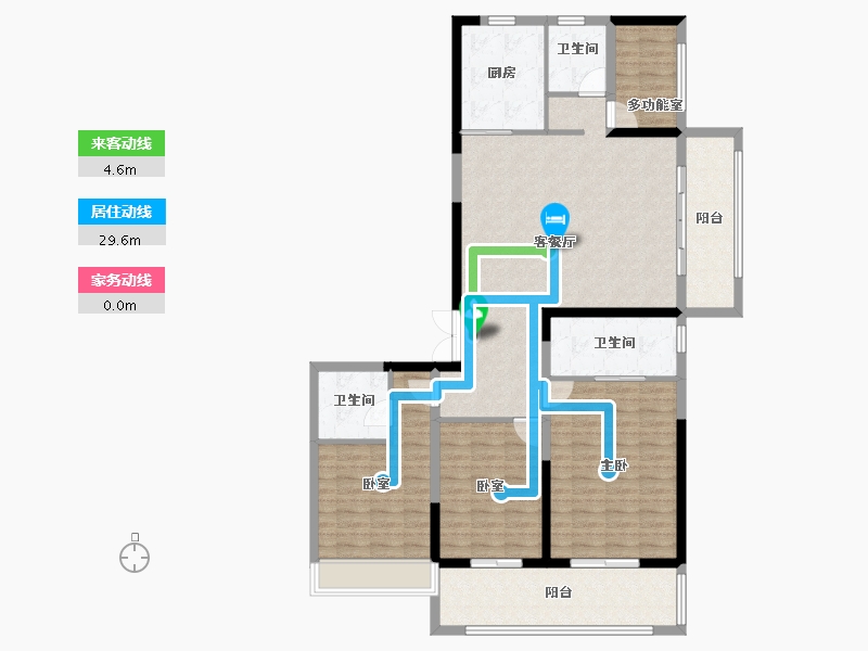 河南省-周口市-昌建·外滩壹号-133.00-户型库-动静线