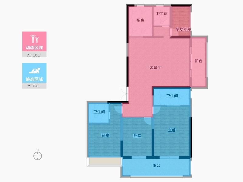 河南省-周口市-昌建·外滩壹号-133.00-户型库-动静分区