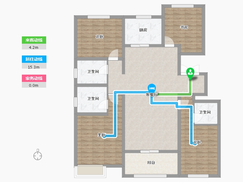 山东省-聊城市-精诚中央华府-128.00-户型库-动静线