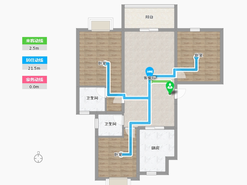 陕西省-安康市-国江源新都-94.76-户型库-动静线