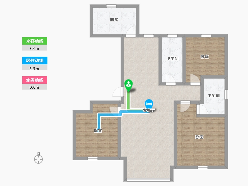 河北省-承德市-庄普新城-103.33-户型库-动静线