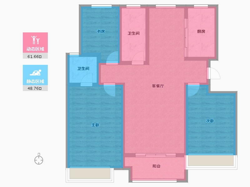 山东省-威海市-城投春和里-98.39-户型库-动静分区