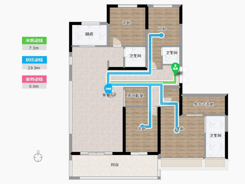 河南省-周口市-昌建·外滩壹号-144.40-户型库-动静线