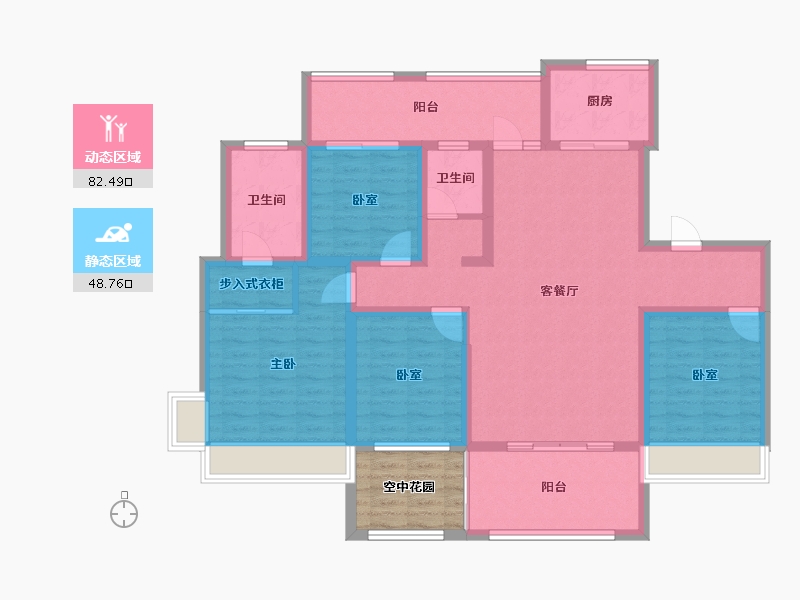 河南省-驻马店市-嘉和院子-122.79-户型库-动静分区