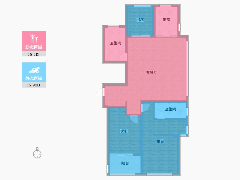 山东省-威海市-城投春和里-103.06-户型库-动静分区