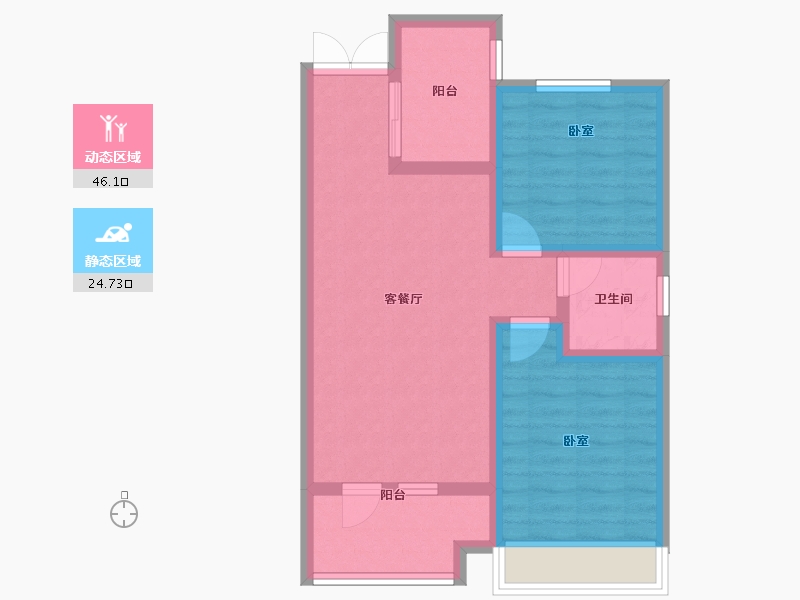 河北省-石家庄市-尚峰悦庭-62.44-户型库-动静分区