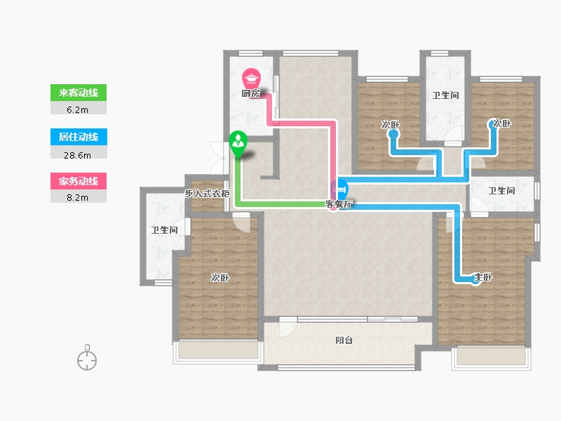 山东省-威海市-城投春和里-170.08-户型库-动静线