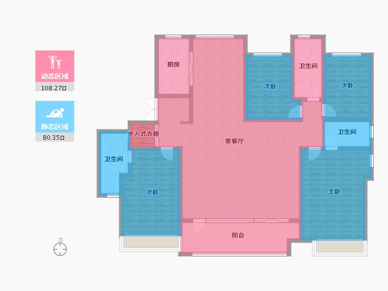 山东省-威海市-城投春和里-170.08-户型库-动静分区