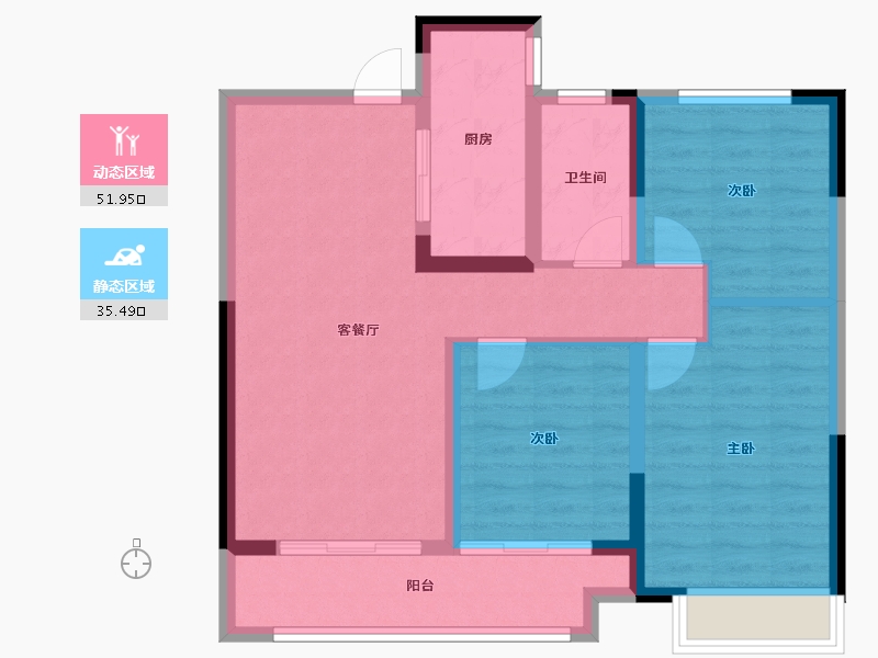 江西省-宜春市-华地·公元-77.93-户型库-动静分区