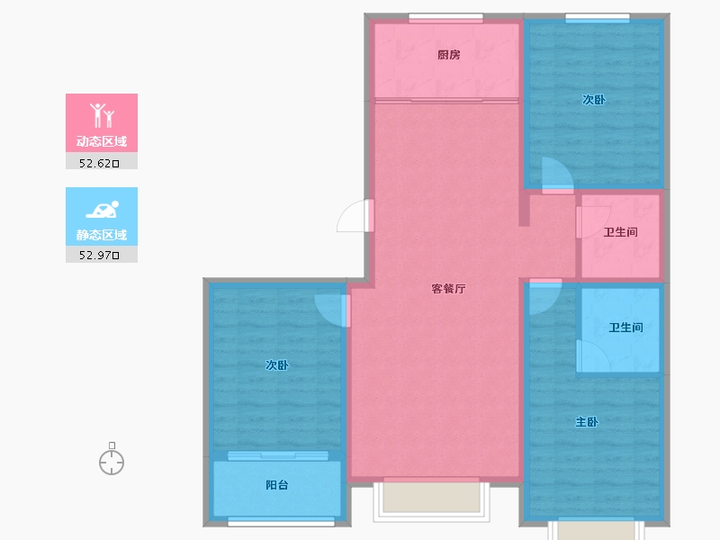 河北省-沧州市-古驿家园-94.96-户型库-动静分区