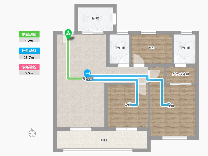 广东省-肇庆市-肇庆·中梁壹号院-75.64-户型库-动静线