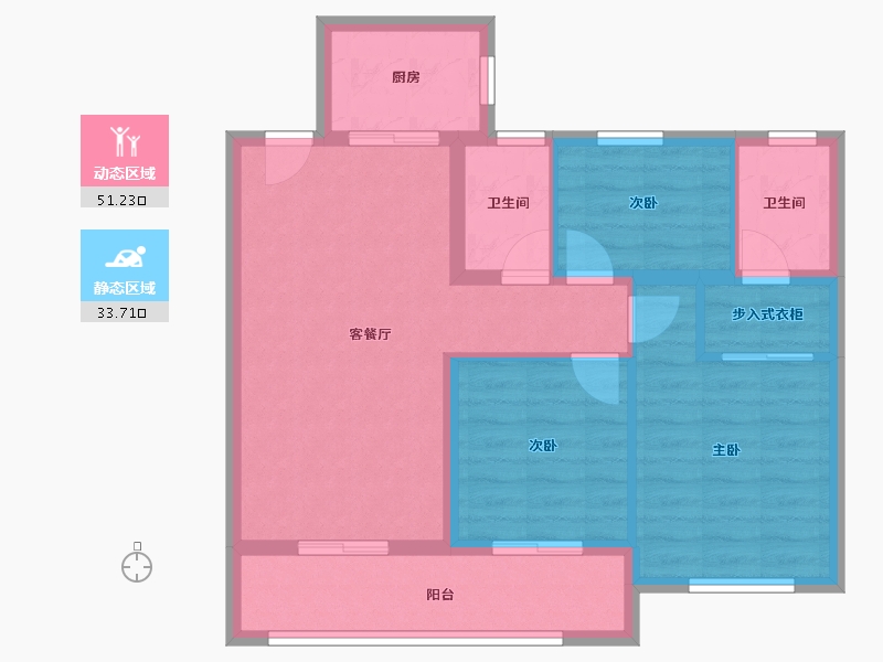 广东省-肇庆市-肇庆·中梁壹号院-75.64-户型库-动静分区