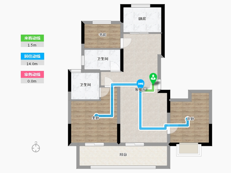 安徽省-亳州市-锦绣云庐-89.00-户型库-动静线