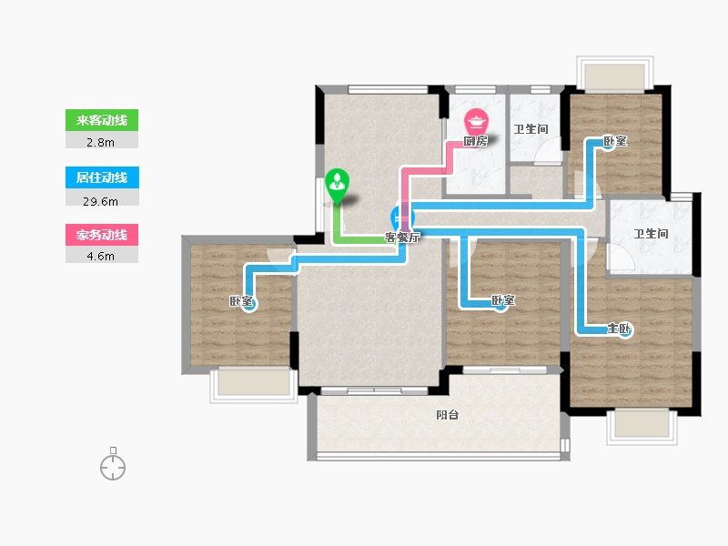 江西省-赣州市-华屹谷山院子-111.97-户型库-动静线