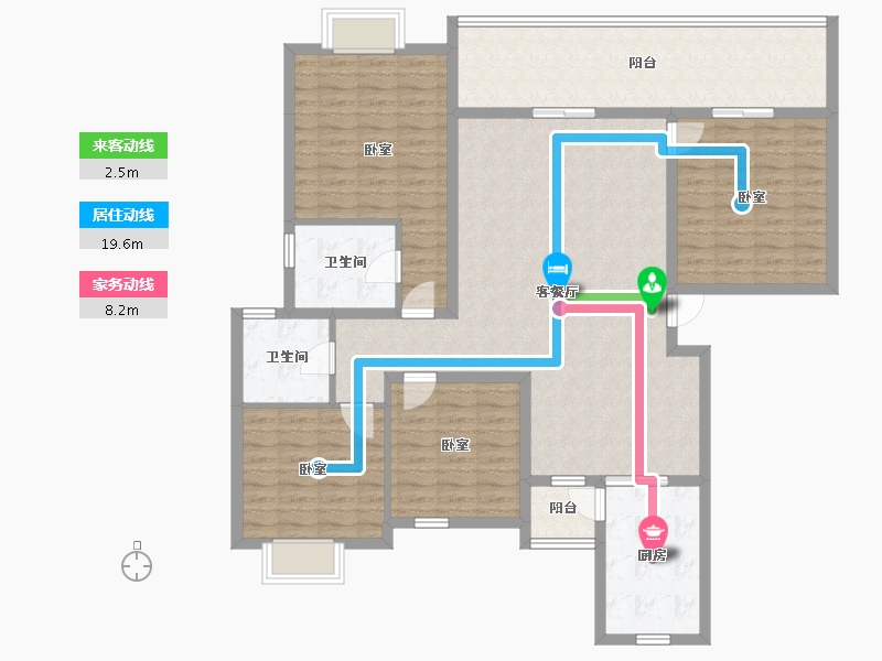 陕西省-安康市-国江源新都-136.28-户型库-动静线