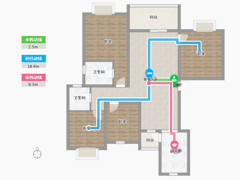 陕西省-安康市-国江源新都-117.69-户型库-动静线