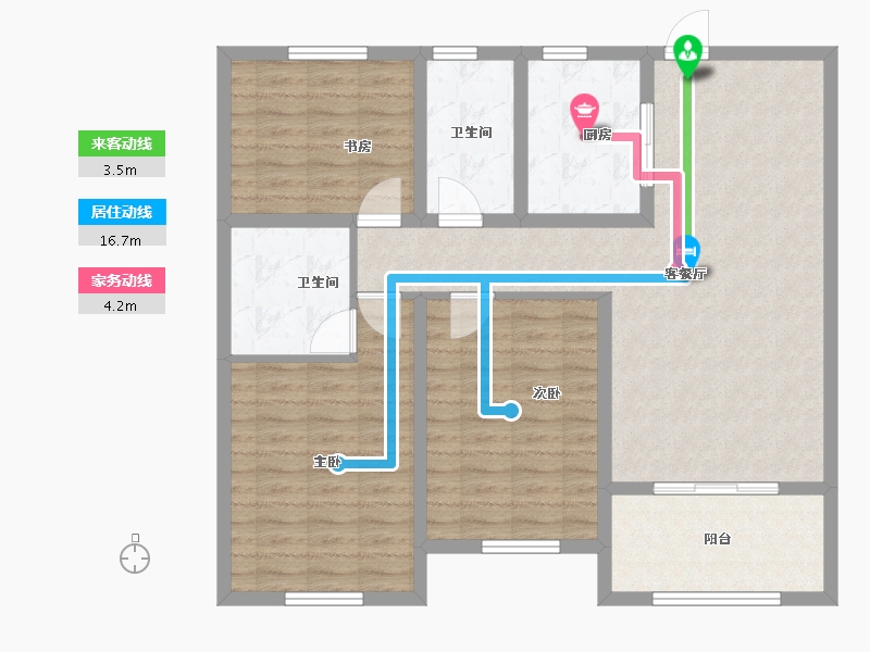 山东省-聊城市-精诚中央华府-101.60-户型库-动静线