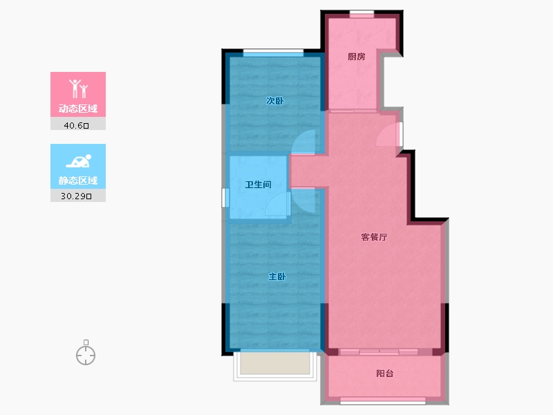 河北省-沧州市-沧州碧桂园凤凰城-63.24-户型库-动静分区