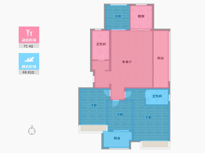 山东省-威海市-城投春和里-128.26-户型库-动静分区