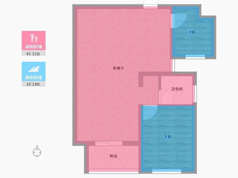 山东省-威海市-轩鼎悦府-53.24-户型库-动静分区