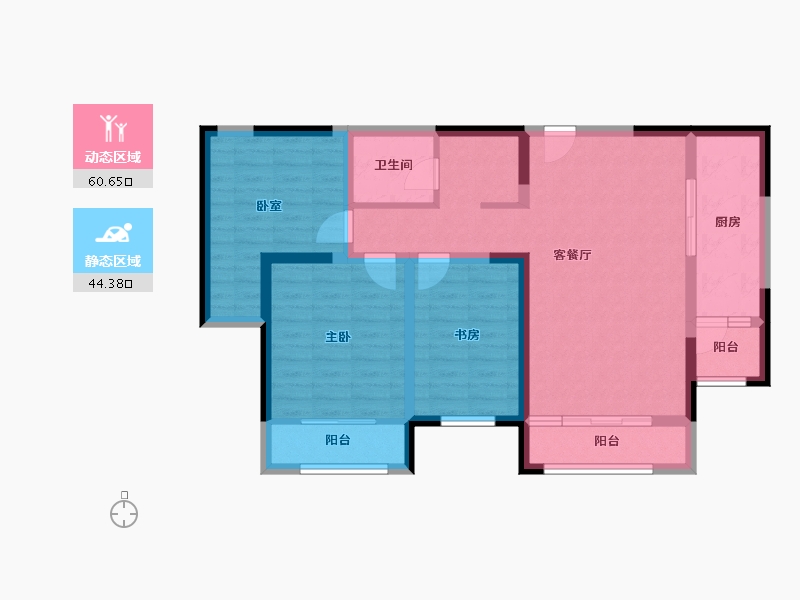 河北省-沧州市-御河新城-93.05-户型库-动静分区