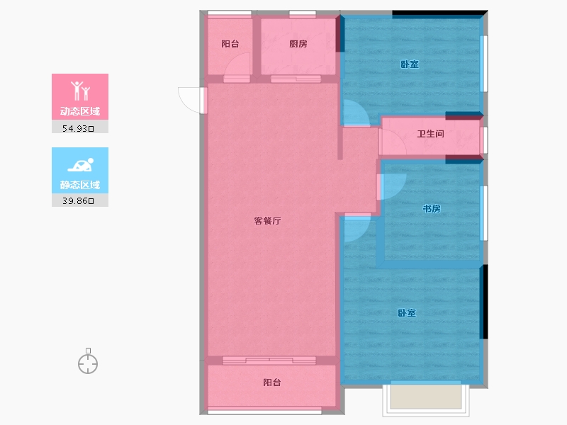 广东省-湛江市-康达轩-84.71-户型库-动静分区