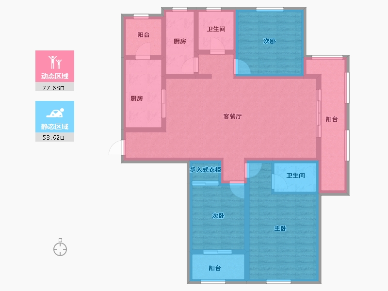 河南省-安阳市-新城国际六期东湖-115.91-户型库-动静分区