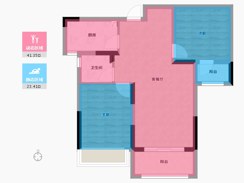 湖南省-湘西土家族苗族自治州-金盛阳光-57.00-户型库-动静分区