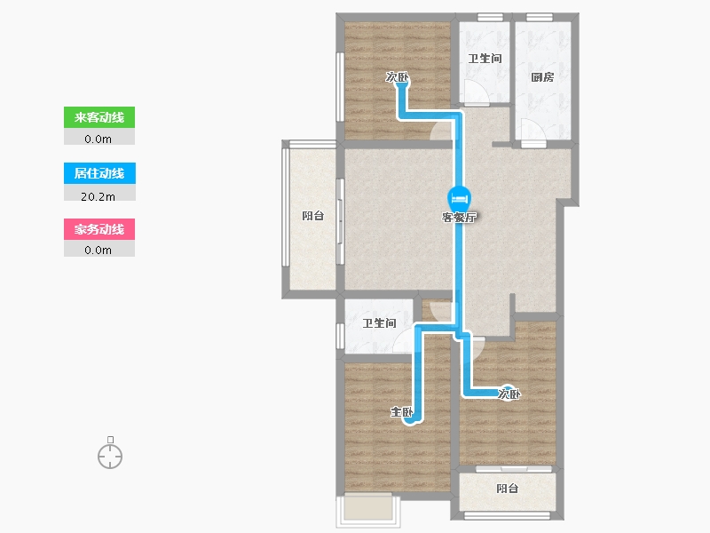 江苏省-镇江市-恒运·恒景苑-99.01-户型库-动静线