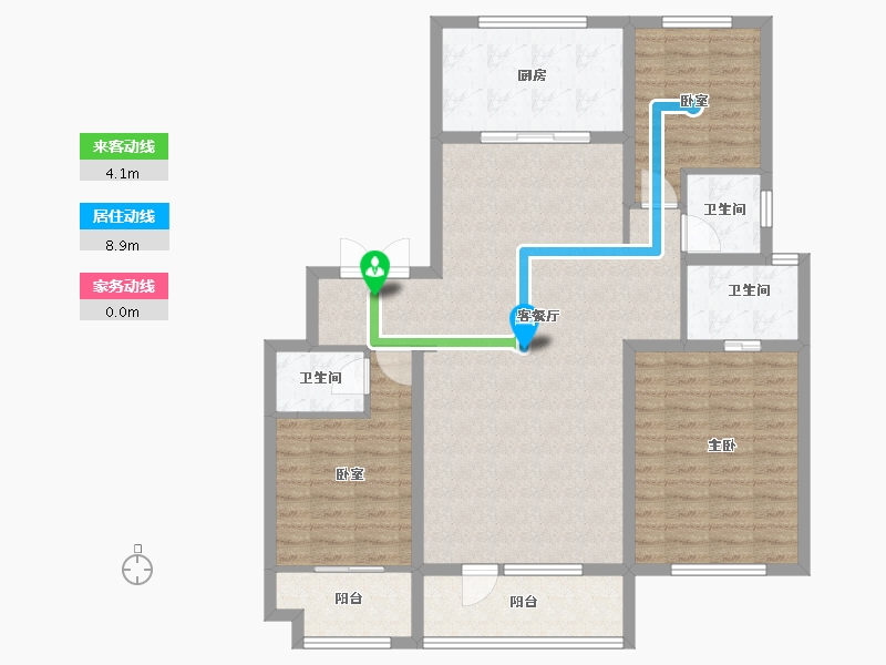 山东省-滨州市-中兴玉玲珑-112.12-户型库-动静线