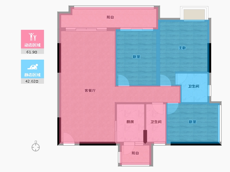 广东省-湛江市-康达轩-94.37-户型库-动静分区