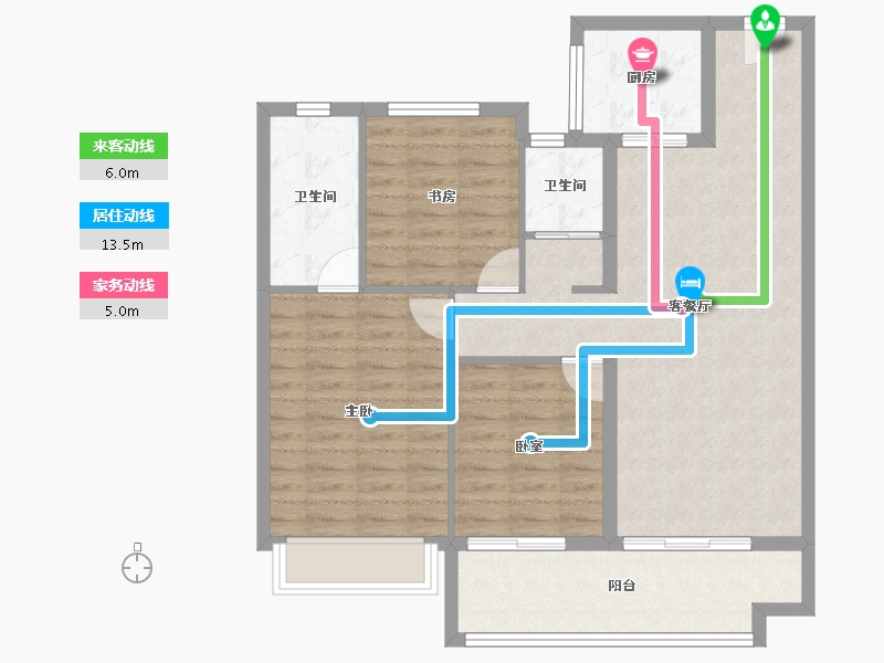 河南省-驻马店市-平舆碧桂园二期东誉-92.00-户型库-动静线