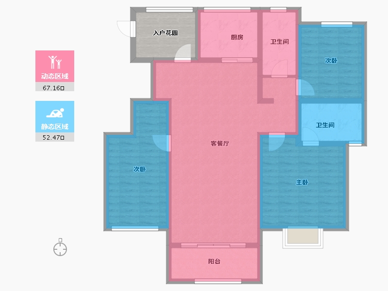 河南省-安阳市-新城国际六期东湖-113.56-户型库-动静分区