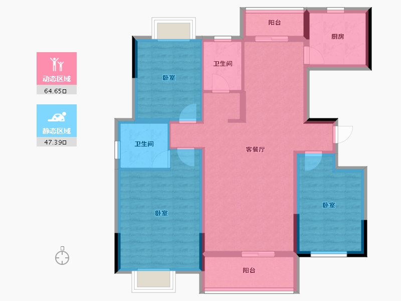 江西省-鹰潭市-华盛·御东方-100.00-户型库-动静分区