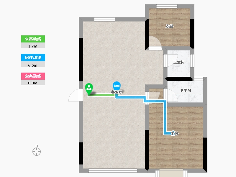 内蒙古自治区-通辽市-安华·汇悦府-64.15-户型库-动静线