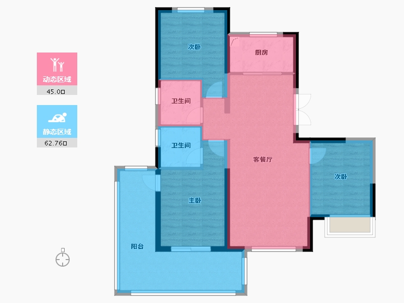 河北省-保定市-易水悦府小区-90.00-户型库-动静分区