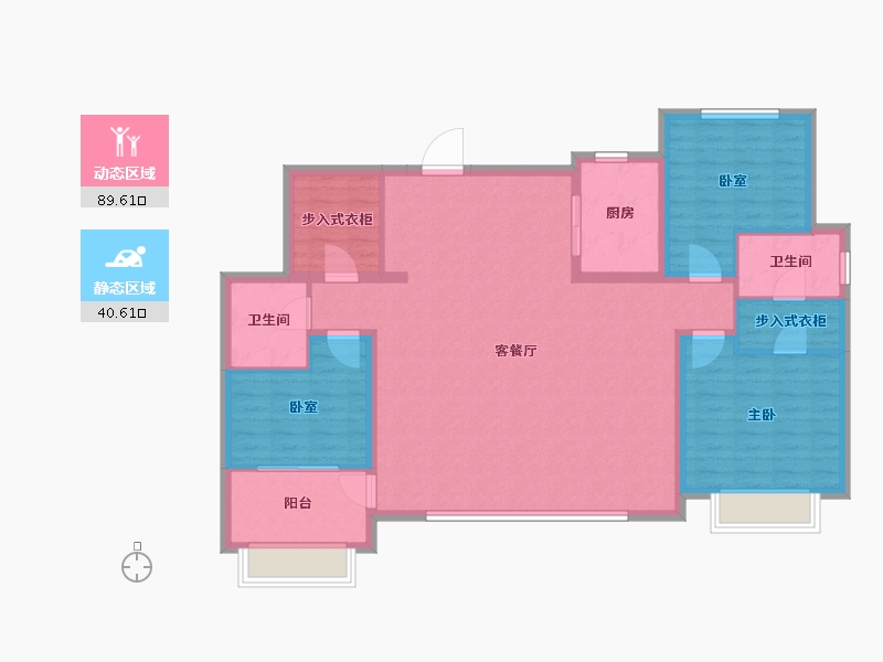 山东省-滨州市-滨和沁园-118.40-户型库-动静分区