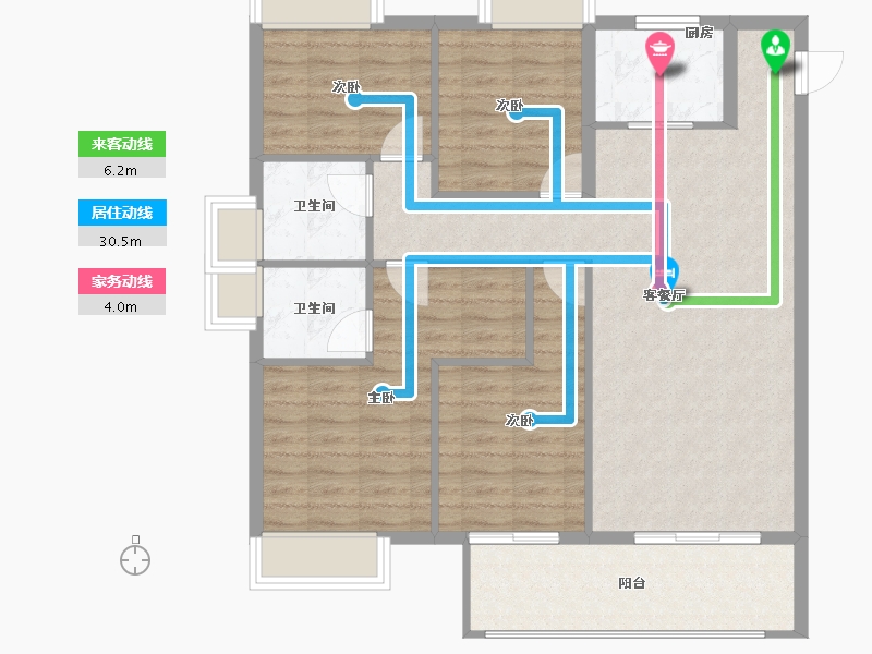 福建省-三明市-开元天熹-99.76-户型库-动静线