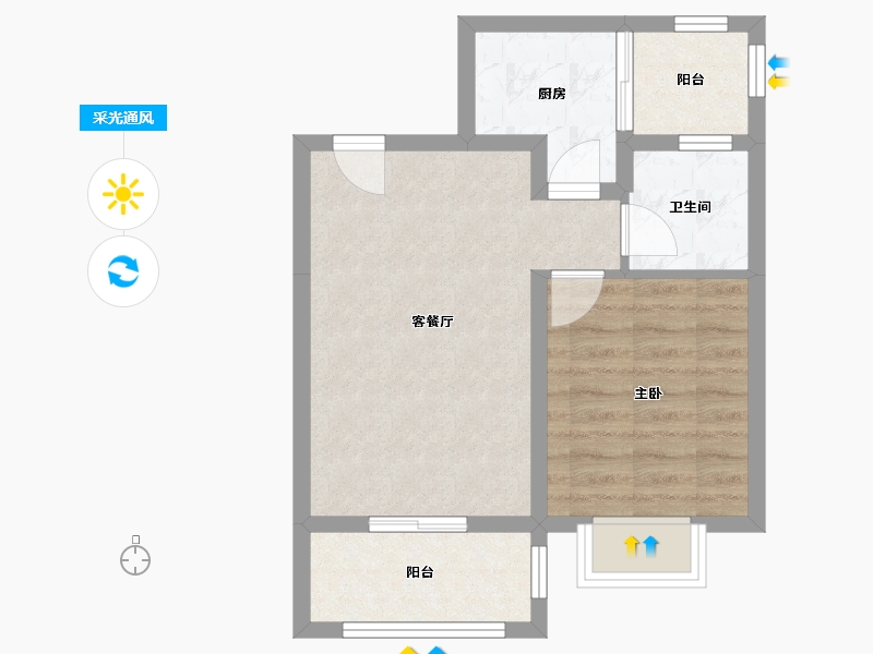 广西壮族自治区-桂林市-民鑫飞虎林居-47.27-户型库-采光通风